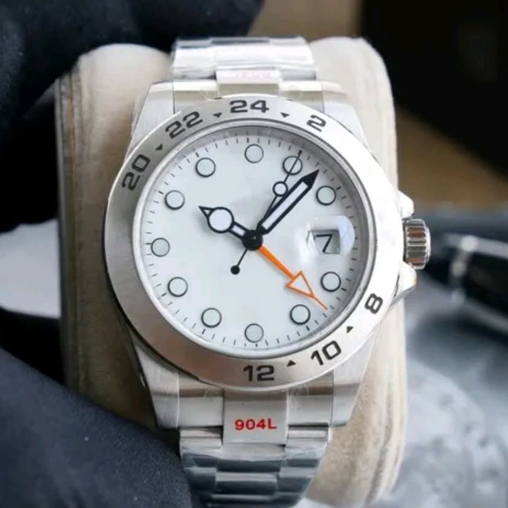 Explorer 2 40mm Silver White Dial Sapphire Glass